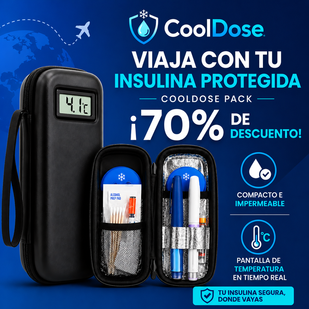 Bolsa isotérmica para insulina
