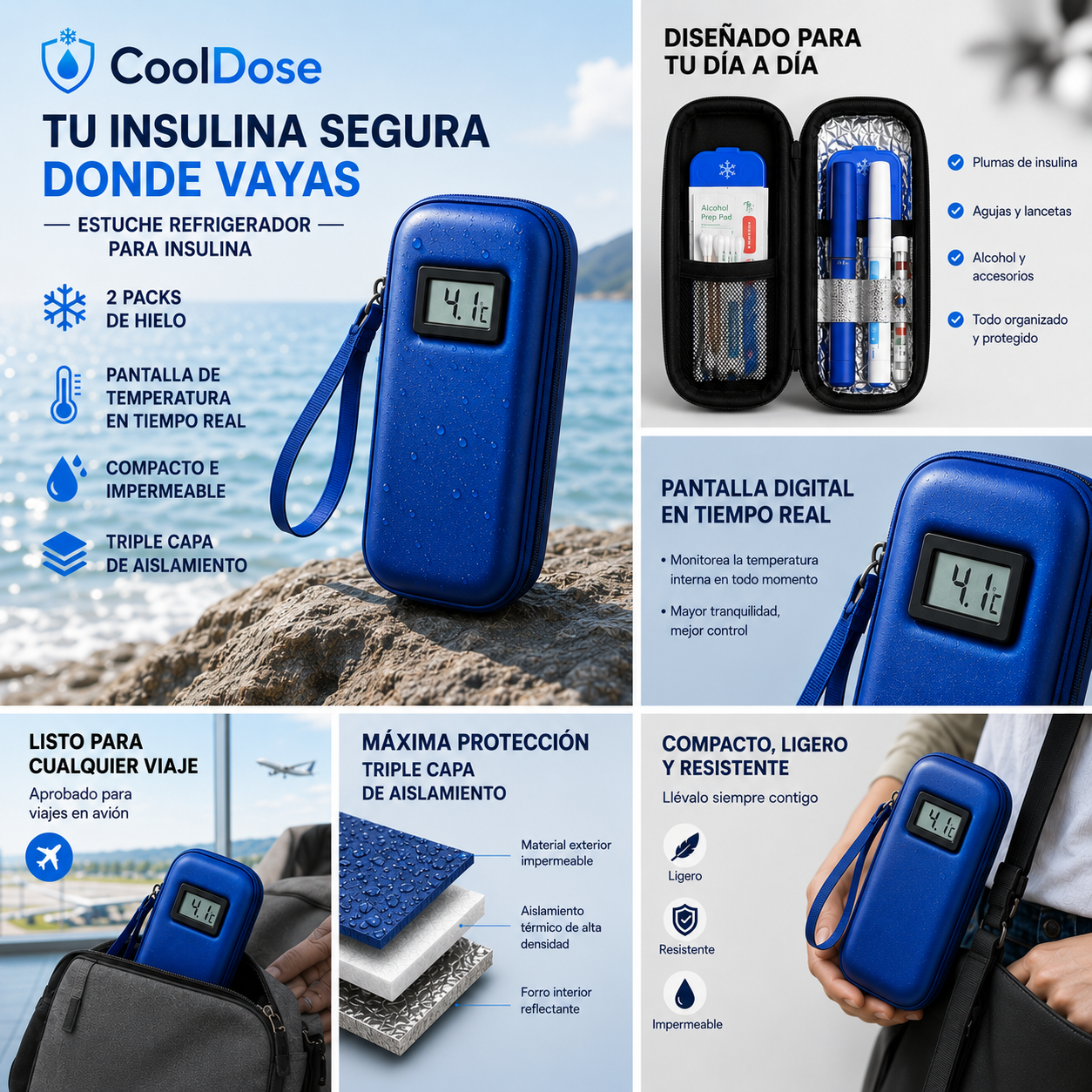 Bolsa isotérmica para insulina