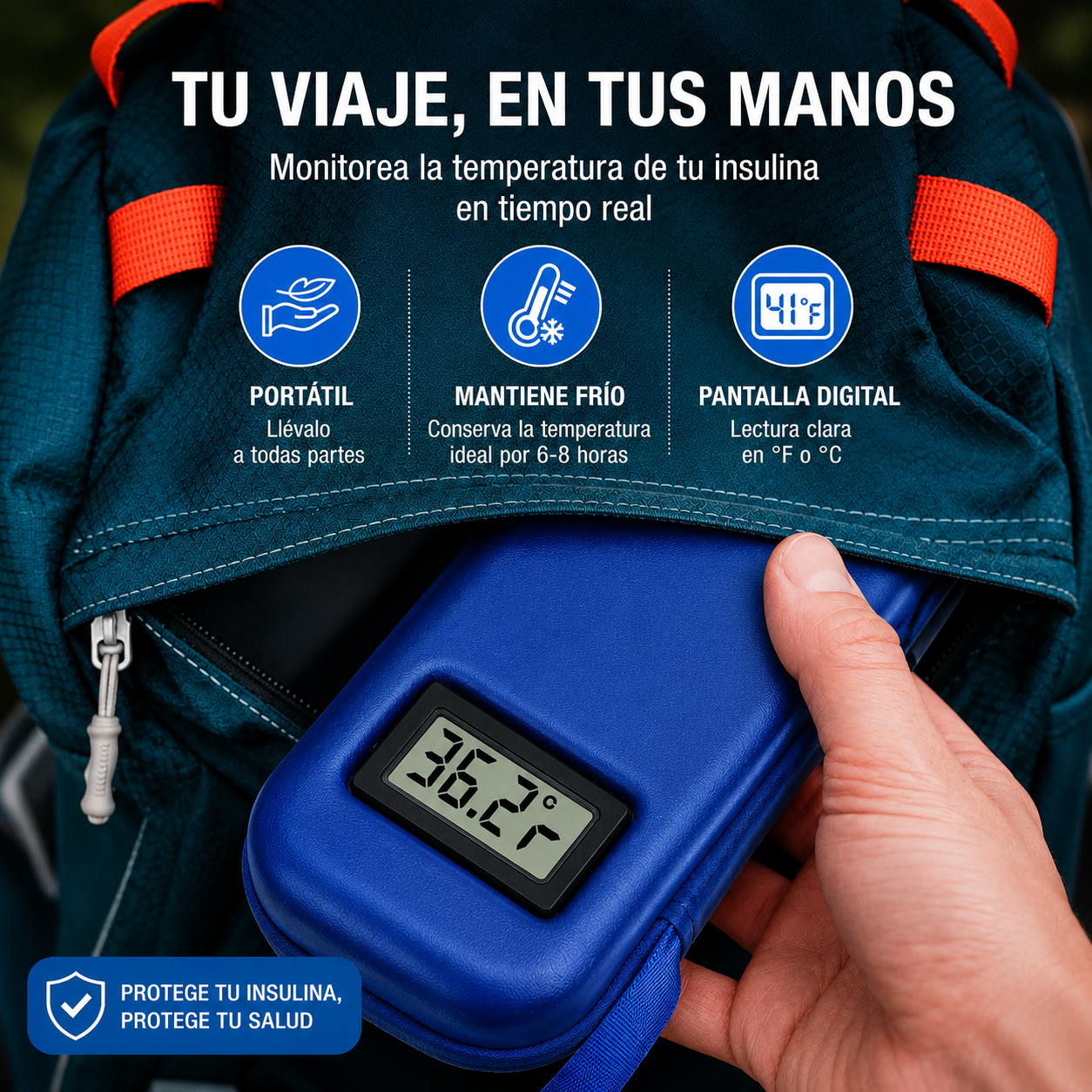 Bolsa isotérmica para insulina